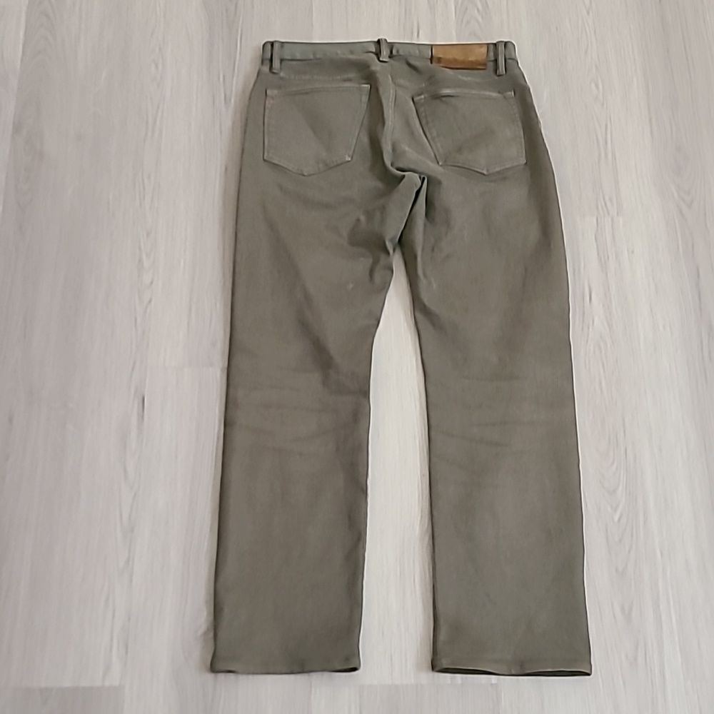Todd Snyder Stretch 5 Pocket Chino Straight Fit Pants Green Olive Vine 30x30 Men - Picture 6 of 9